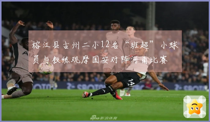 榕江县古州二小12名“班超”小球员与教练观摩国安对阵河南比赛